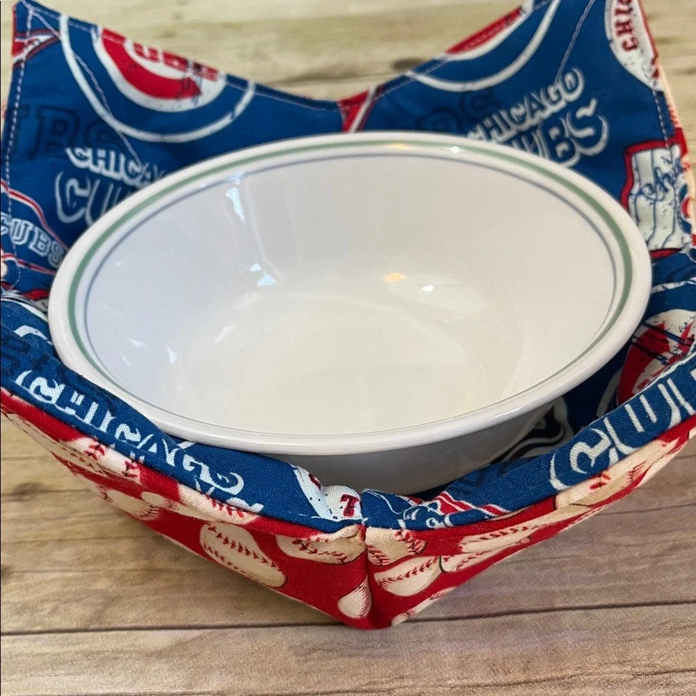 Bowl Cozy Micro/ Ice Cream Reversible Fabric Bowl MLB Cubs